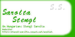 sarolta stengl business card